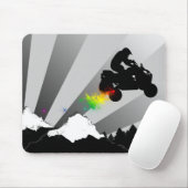 Quads. Regenbogenschmutzspur. Mousepad (Mit Mouse)