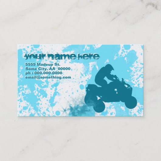 Quads : Schmutzweg : Visitenkarte (Vorderseite)