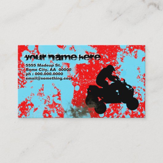 Quads : Schmutzweg : Visitenkarte (Vorderseite)