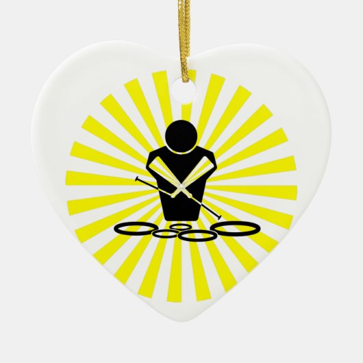 QUADS - SUN BURST - POW BANG - WOW - TENOREN! KERAMIK ORNAMENT (Vorne)