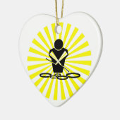 QUADS - SUN BURST - POW BANG - WOW - TENOREN! KERAMIK ORNAMENT (Links)