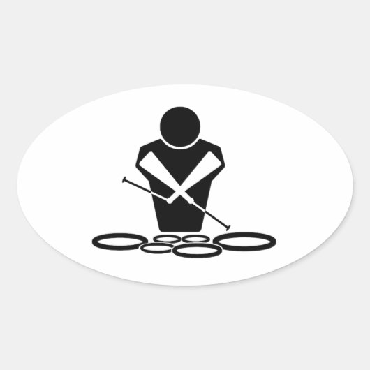 Quads - Tandums - Toms Ovaler Aufkleber (Vorderseite)