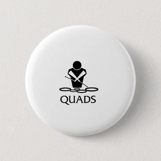 QUADS - Tanzwürmer Button (Vorderseite)