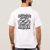 QuadSilver Basic Weißes T-Shirt (Rückseite)