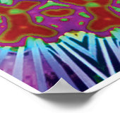 Quaff Kinetic Collage Kaleidoscope Poster (Ecke)