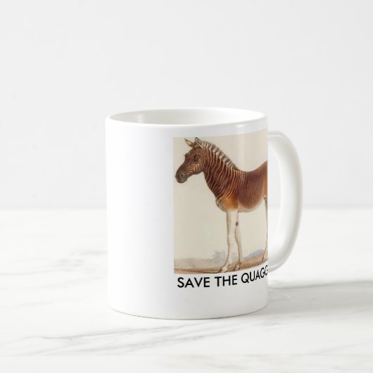 Quaggabild, RETTEN DEN QUAGGA Kaffeetasse (VorderseiteRechts)