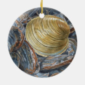Quahog und Clams Keramik Ornament (Hinten)