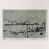 Quai Boieldieu in Rouen (1896) von Camille Pissarr Puzzle (Horizontal)