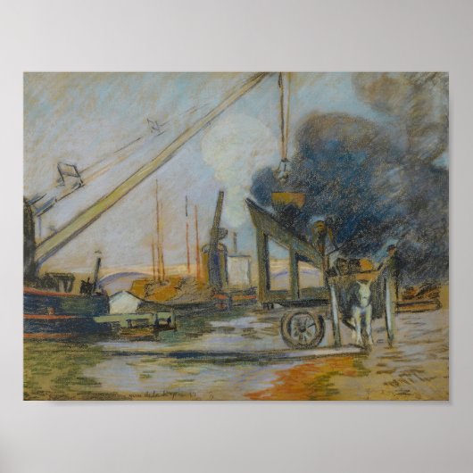 Quai de la Rapée, Paris (1884) Armand Guillaumin Poster (Vorne)