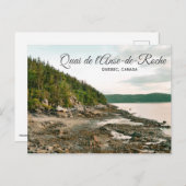 Quai de l'Anse-de-Roche, Postkarte Quebec (Vorne/Hinten)