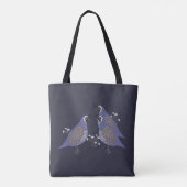 Quail Allover Tote Bag Tasche (Rückseite)