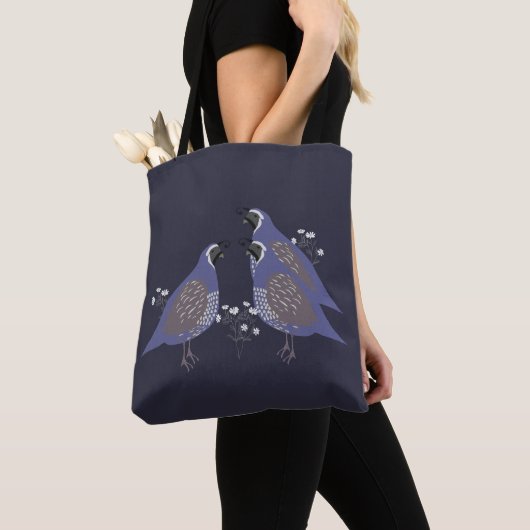 Quail Allover Tote Bag Tasche (Von Nahem)