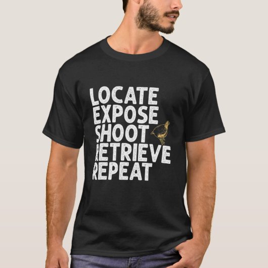 Quail Bird Quantenjagd T-Shirt (Vorderseite)