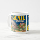 Quail Brand Contra Costa Bartletts Kaffeetasse (Vorderseite Links)