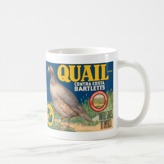 Quail Brand Contra Costa Bartletts Kaffeetasse (Rechts)