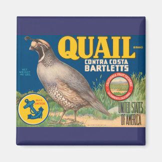 Quail Brand Contra Costa Bartletts Magnet