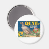 Quail Brand Contra Costa Bartletts Magnet (Vorderseite/Rückseite)