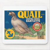 Quail Brand Contra Costa Bartletts Mousepad (Vorne)