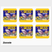 Quail Brand Contra Costa Bartletts Quadratischer Aufkleber (Blatt)