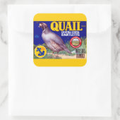 Quail Brand Contra Costa Bartletts Quadratischer Aufkleber (Tasche)