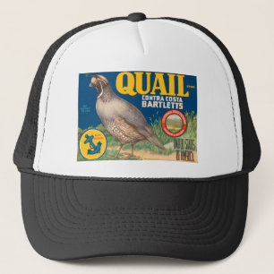 Quail Brand Contra Costa Bartletts Truckerkappe
