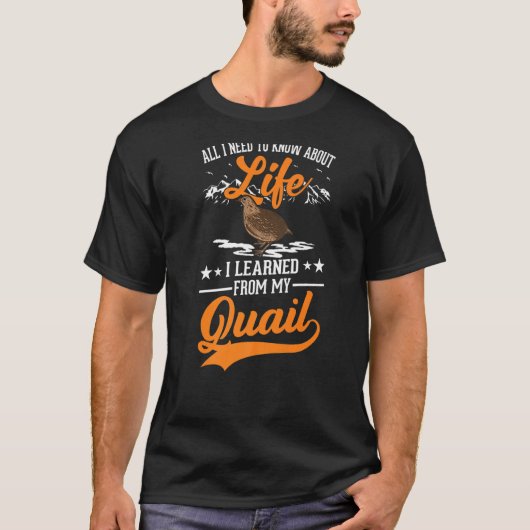 Quail Breeder Quail Bauer T-Shirt (Vorderseite)
