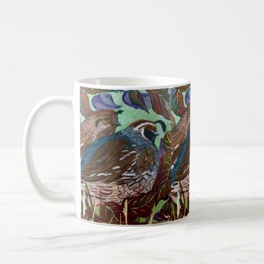 Quail Couple Cup Kaffeetasse (Links)