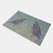Quail Doormat Fußmatte (Schrägansicht)