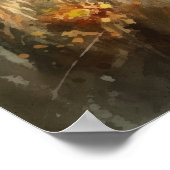 Quail Farm Animal Art Print Poster (Ecke)