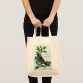 Quail in Holly Tragetasche (Vorderseite (Produkt))