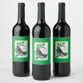 Quail in Holly Weinetikett (Flaschen)