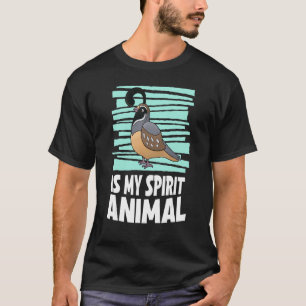 Quail ist mein Geist Tierkinder quetschen T-Shirt