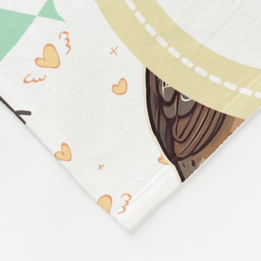 Quail Lovers Print Fleecedecke (Ecke)