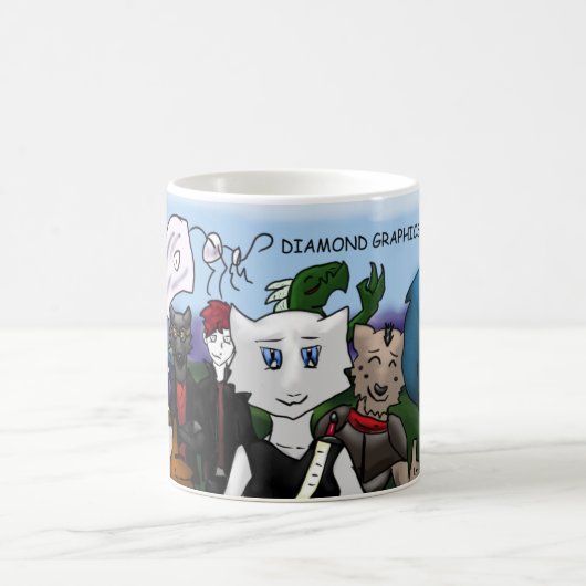 Quail Man Characters Kaffeetasse (Mittel)