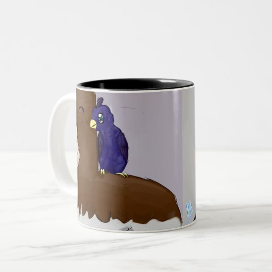 Quail Man + Cumulonimbus Zweiseitige Tasse (Vorderseite Links)