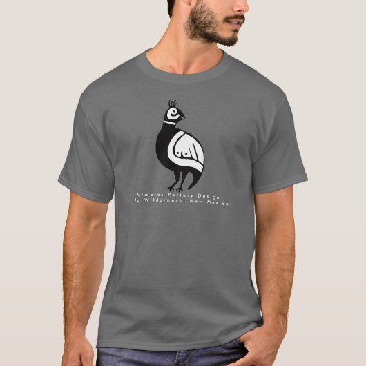 Quail, Mimbres Pottery Design T - Shirt (Vorderseite)
