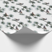 Quail Pine Wrapping Paper Geschenkpapier (Ecke)