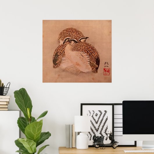 Quail Trio Poster (Heimbüro)