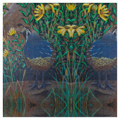 Quail " Was machst du da?" Stoff (Nahaufnahme)