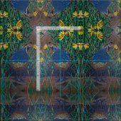 Quail " Was machst du da?" Stoff (Kachel)