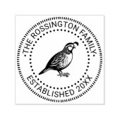 Quail Wild Game Bird Stehender Dateiname Datum NT Permastempel (Design)