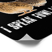 Quail Yeah I Speak Foul Language - Funny Quail Bir Poster (Ecke)