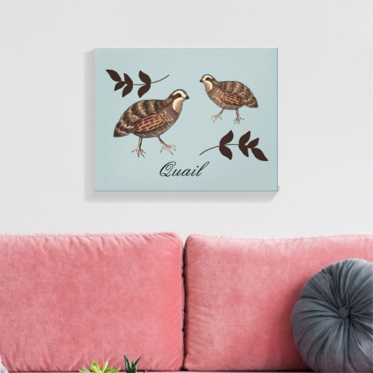 Quailkunst Leinwanddruck (Insitu (Wohnzimmer))