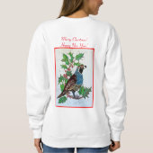 Quaille im Holly-2-Shirt Sweatshirt (Rückseite)