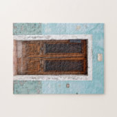 Quaint Blue Door Puzzle (Horizontal)