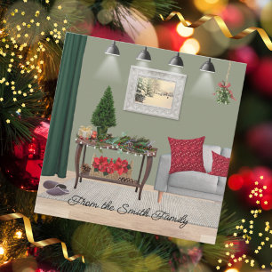 Quaint Christmas Scene Karte