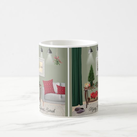Quaint Christmas Scene Tasse (Mittel)