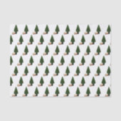 Quaint Christmas Scene White Seidenpapier (Vorderseite)