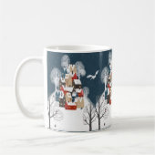 Quaint Country Village im Schnee Kaffeetasse (Links)