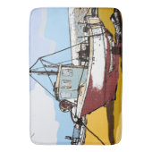 Quaint Fishing Boat Badematte (Vorderseite Vertikal)